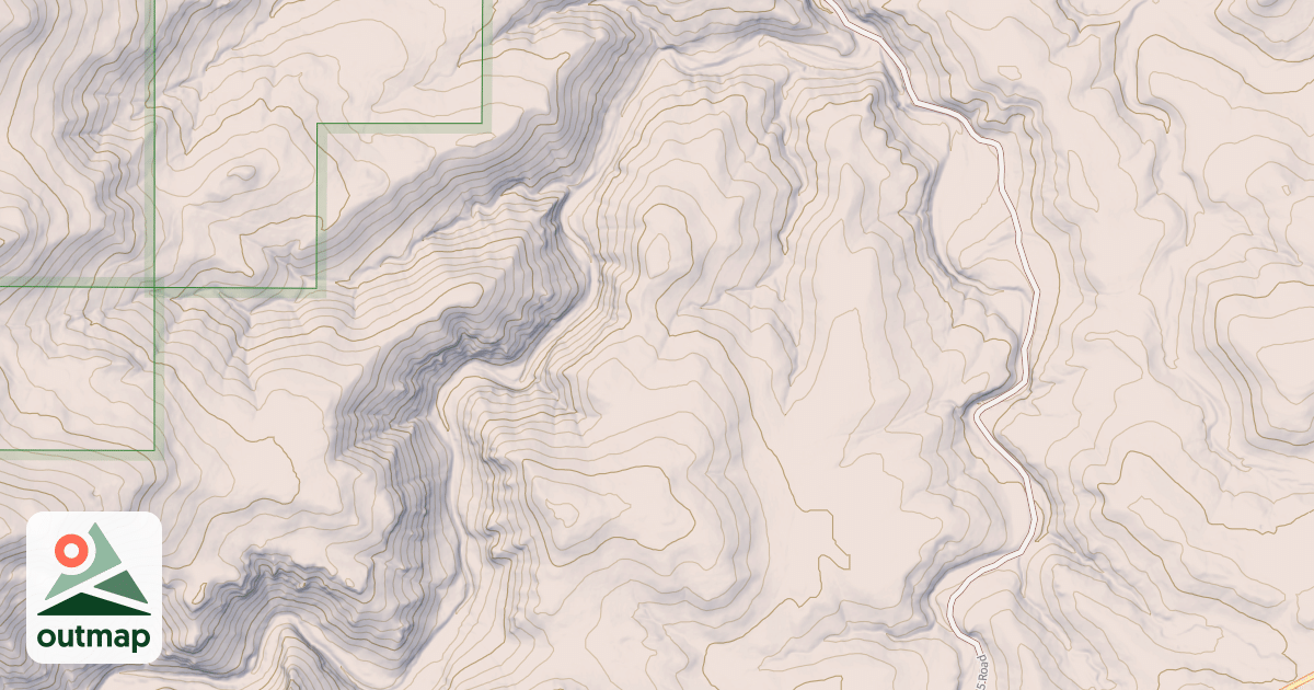 Map of Calamity Canyon 8043