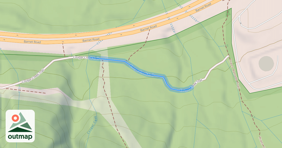 Map of Cougar Creek Trail