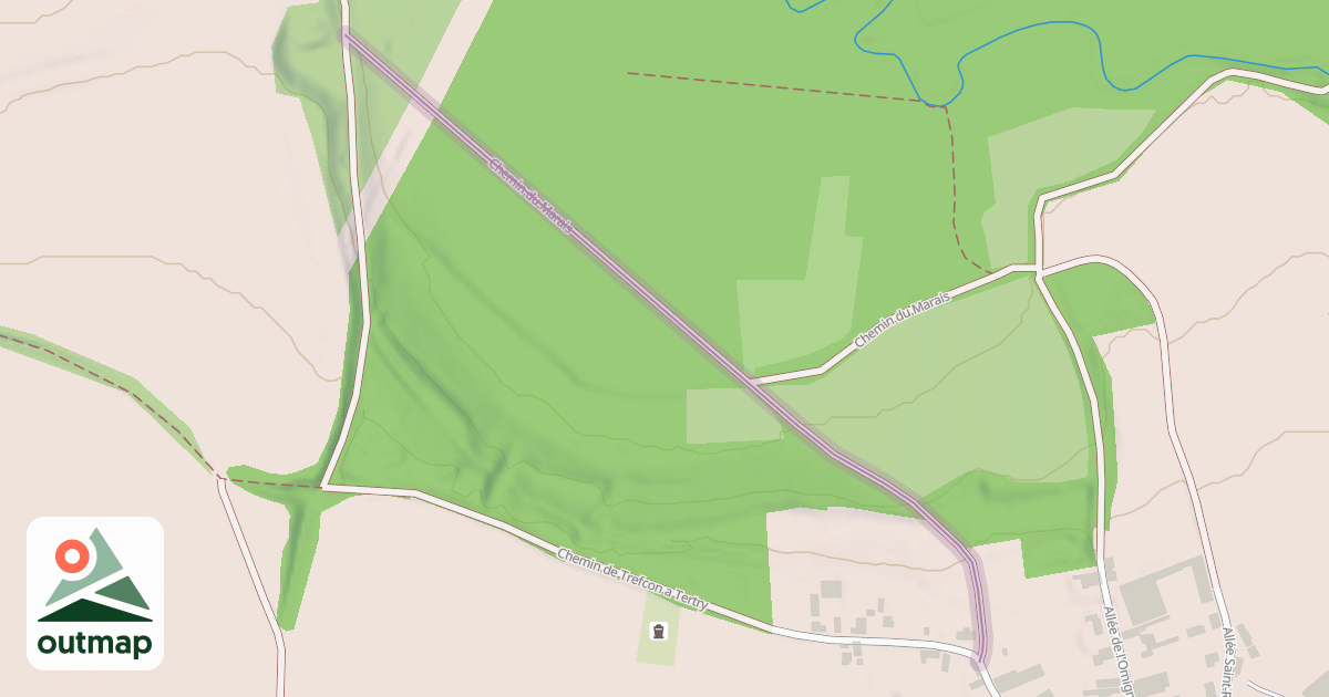 Map of Chemin du Marais