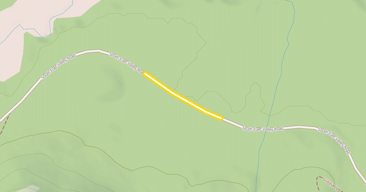 Map preview of South Euer Valley Road