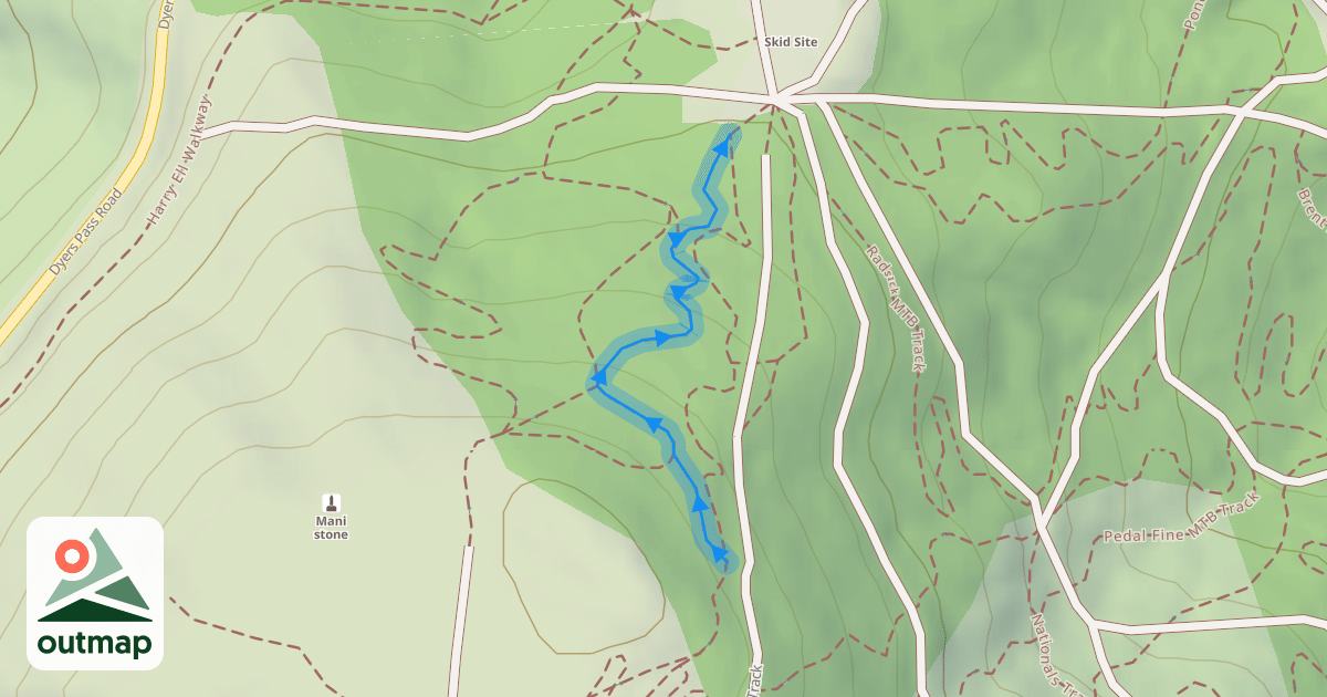 Map of Gum Trees MTB Track