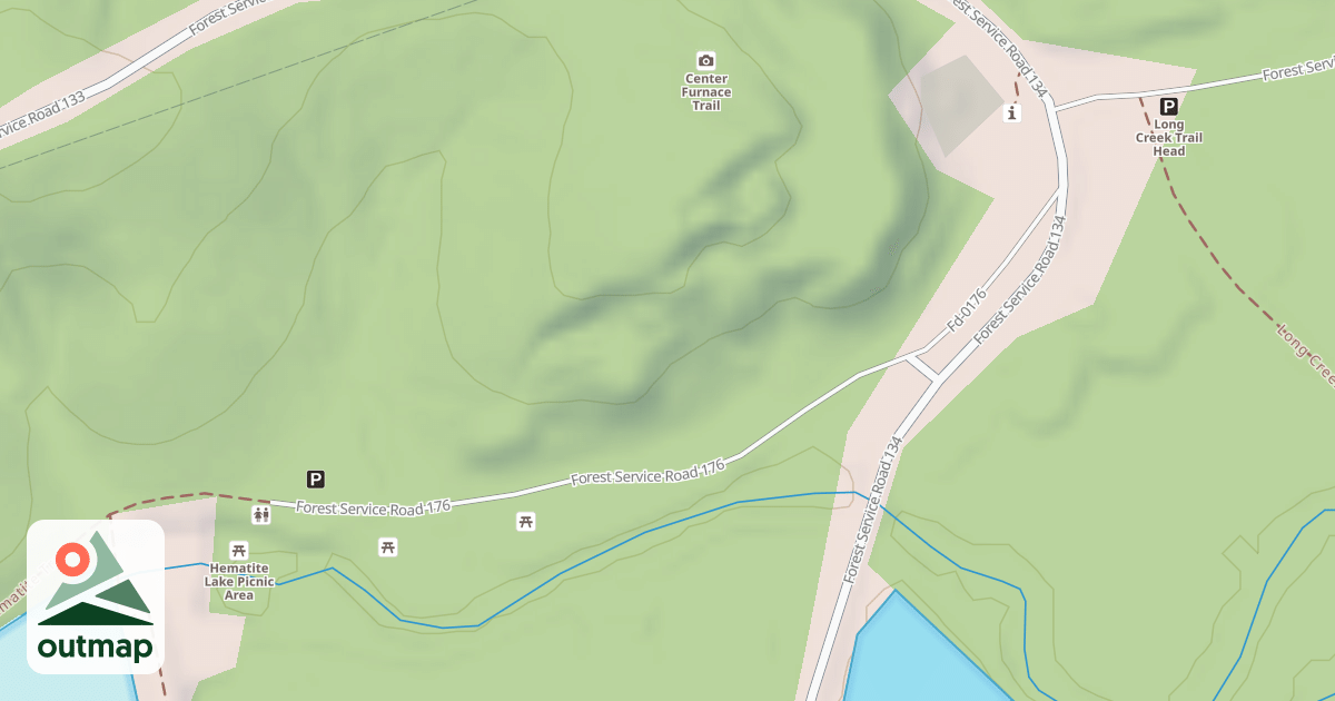 Map of HEMATITE LAKE