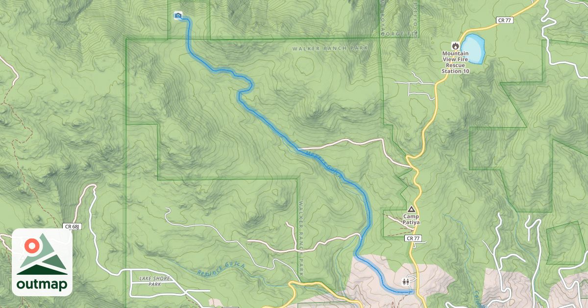 Map of Meyer's Homestead Trail