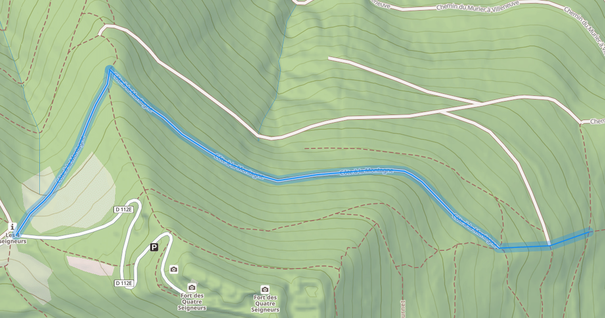 Map preview of Côte à la Montagne