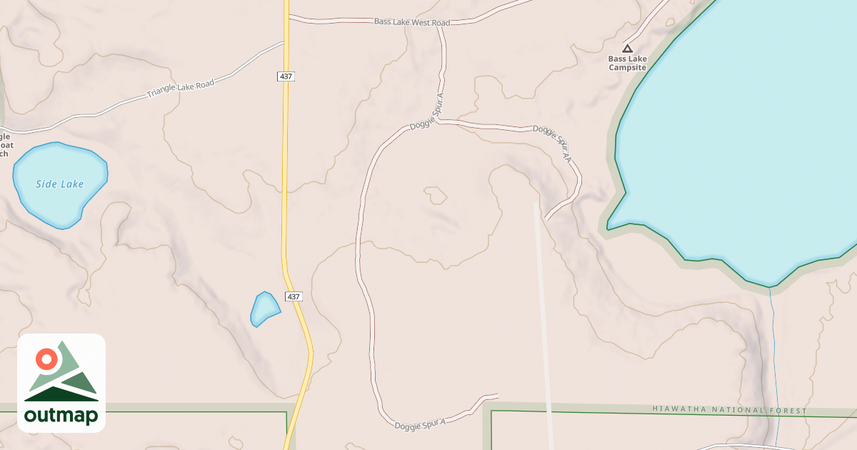 Map of DOGGIE SPUR A