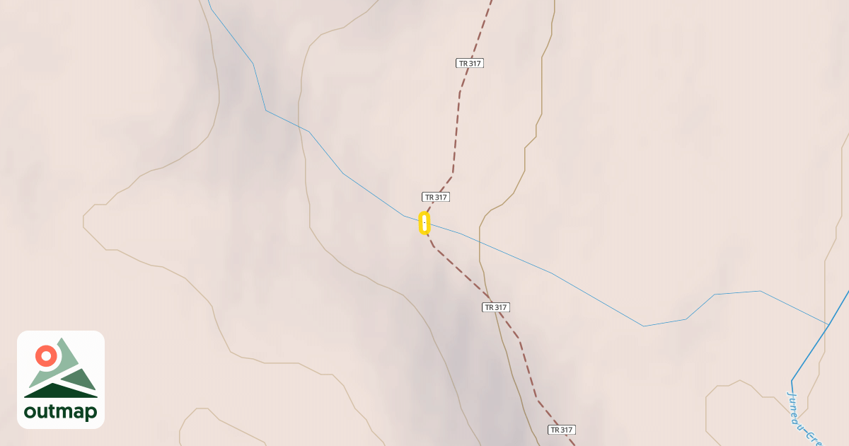 Map of Resurrection Pass Trail