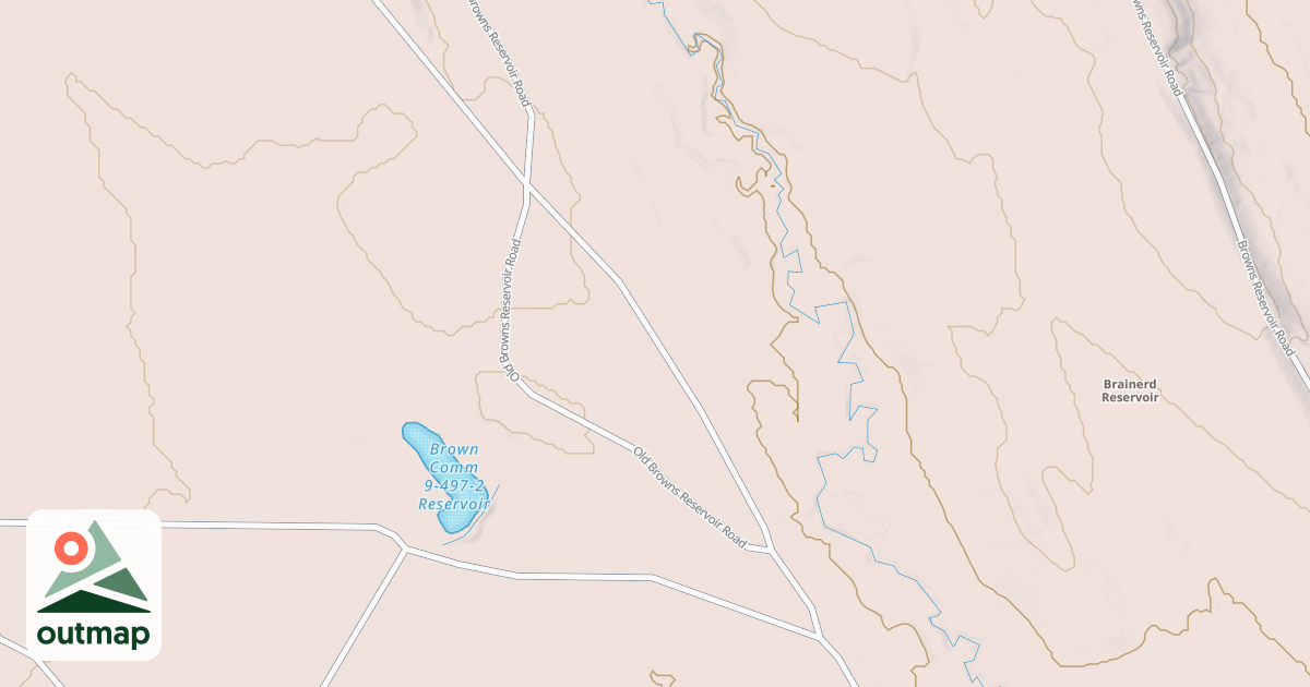 Map of OLD BROWNS RESERVOIR