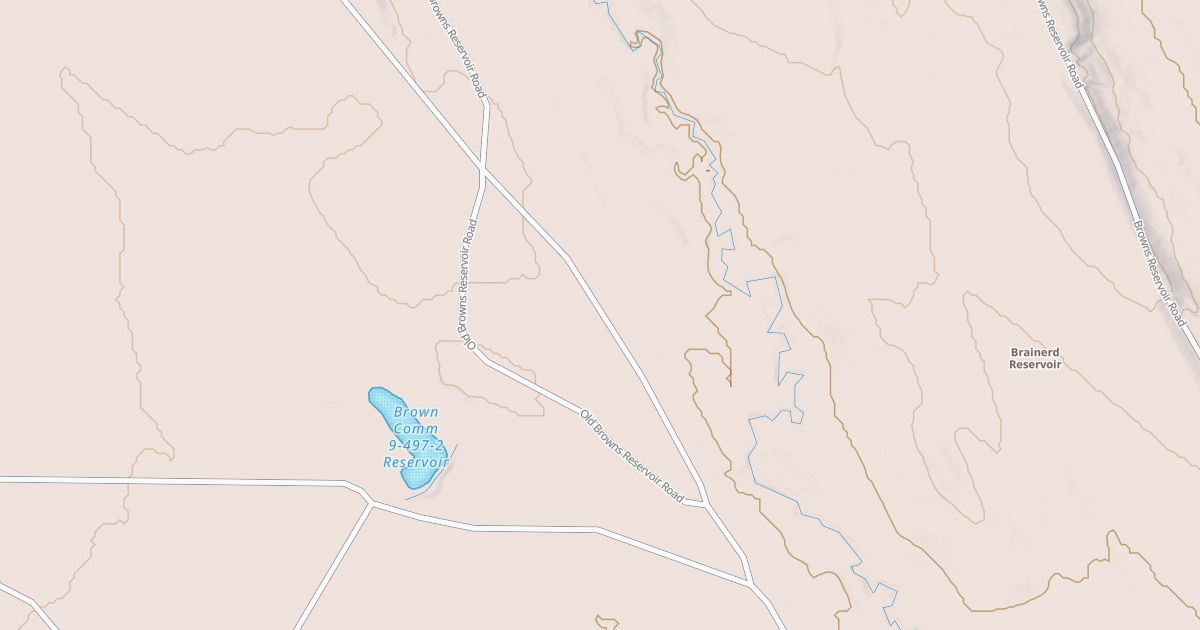 Map preview of OLD BROWNS RESERVOIR