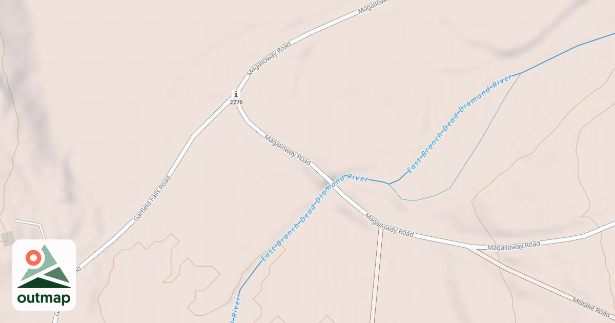 Map of Magalloway Rd