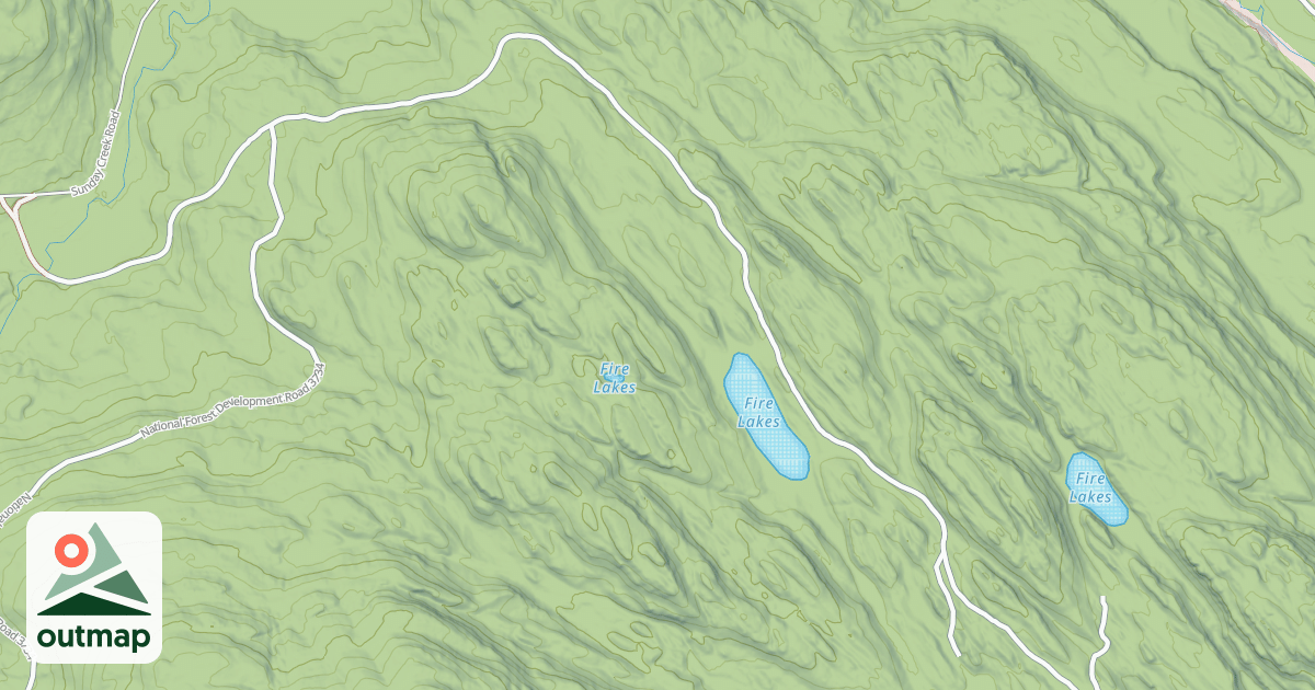 Map of FIRE LAKE