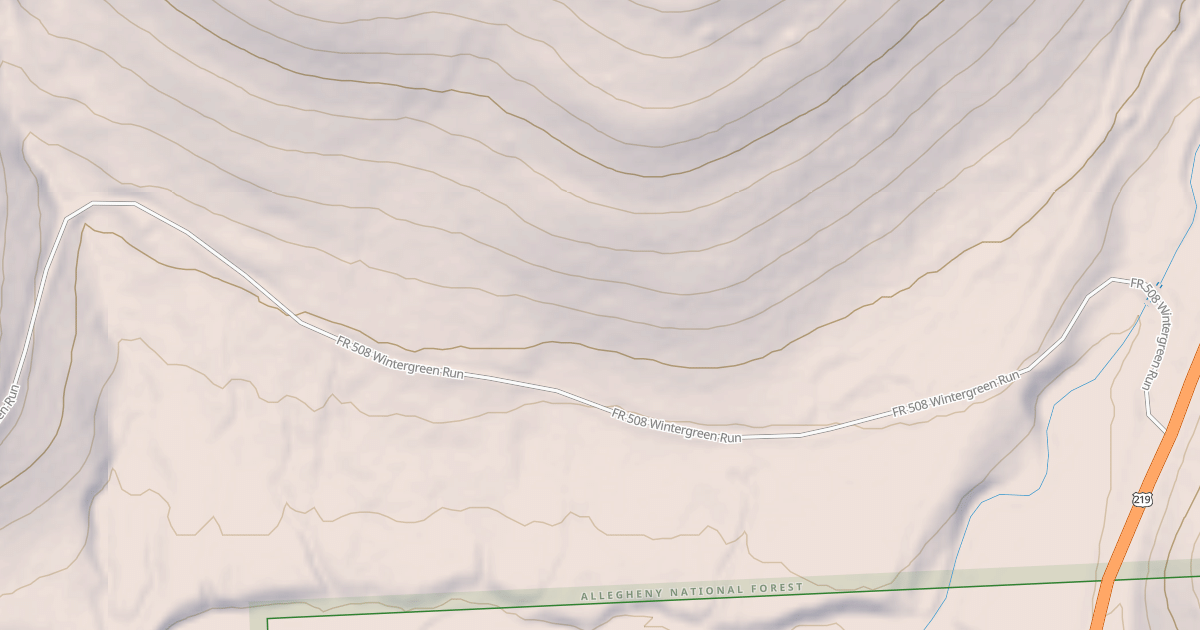 Map preview of WINTERGREEN RUN
