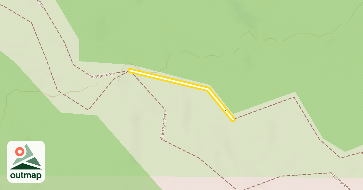 Map of Flattop Loop