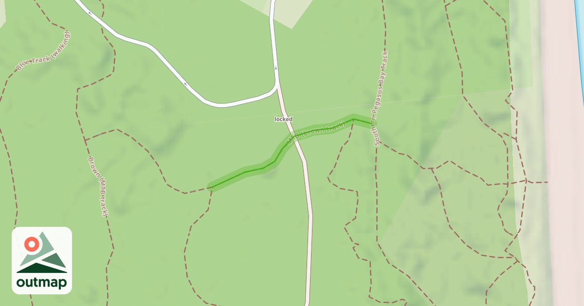 Map of MTB (brown track)