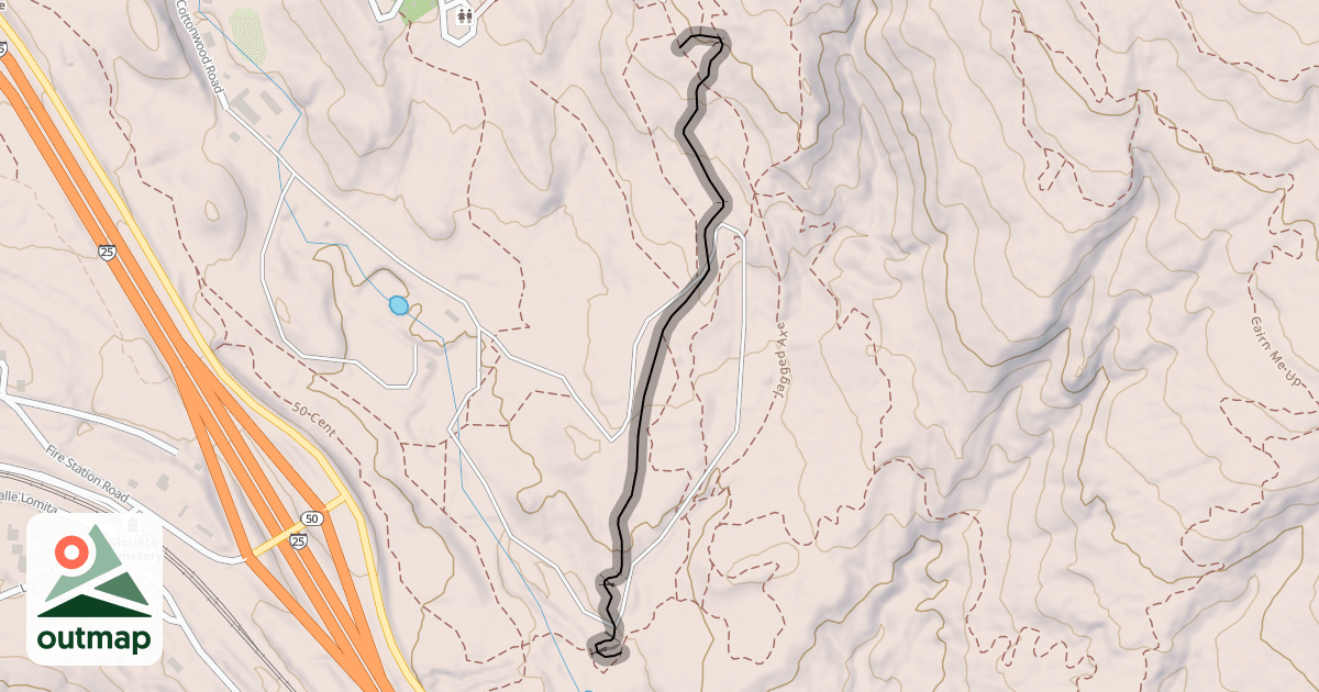 Map of Glorieta Jump Line
