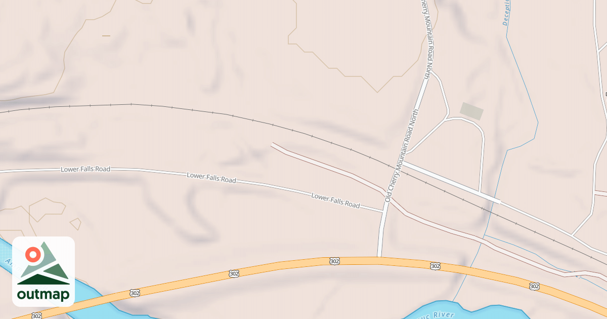 Map of Lower Falls Snomo