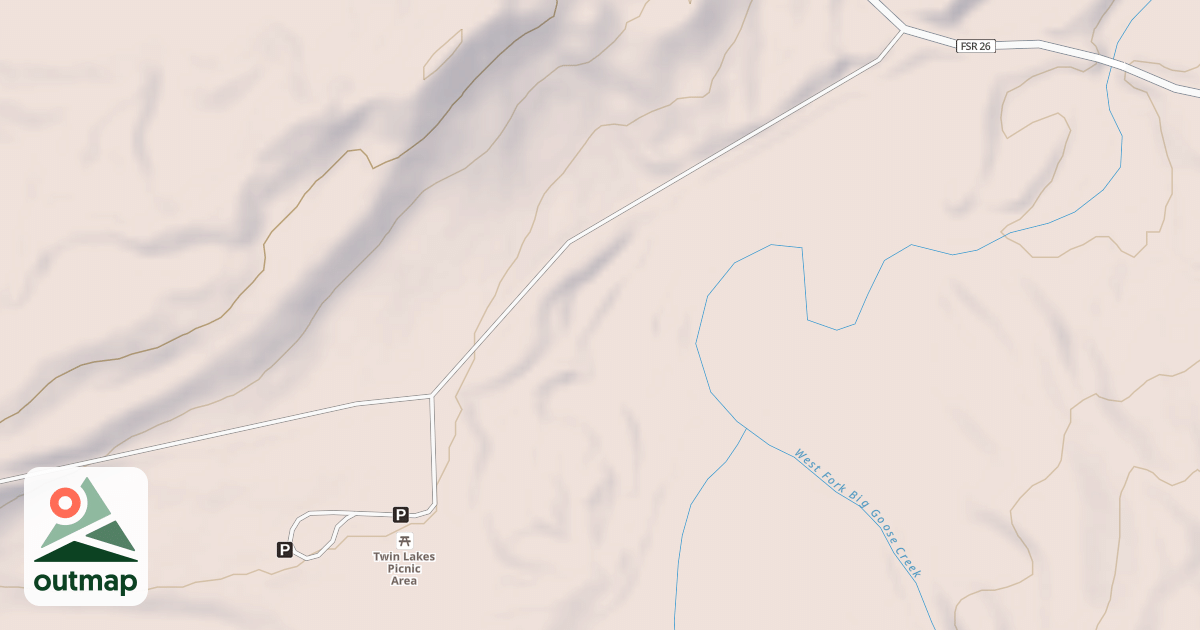 Map of TWIN LAKES P.G.