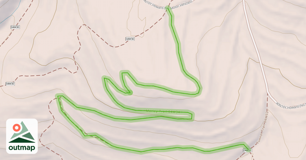 Map of Marley Trail 04W34