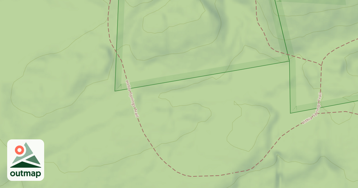 Map of Lithia Springs Trail