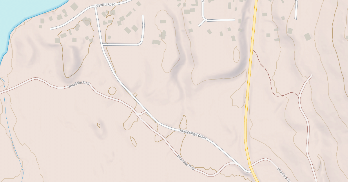 Map preview of IDLEWILD ROAD