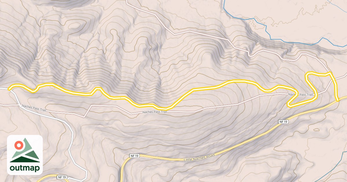Map of National Forest Development Road 792