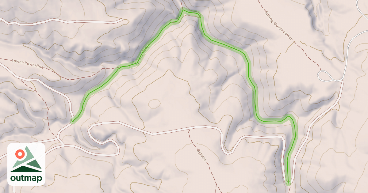 Map of Spring Gulch