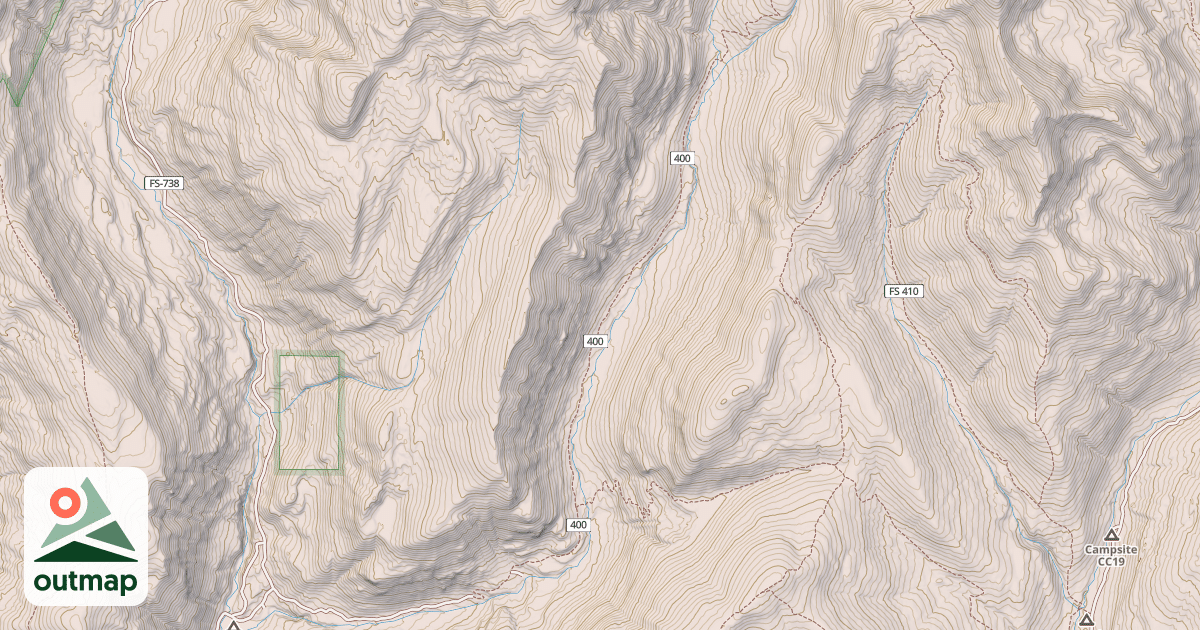 Map of Brush Creek