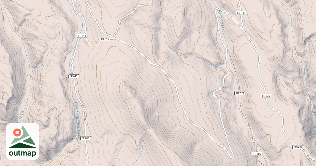 Map of BEAR CUTOFF