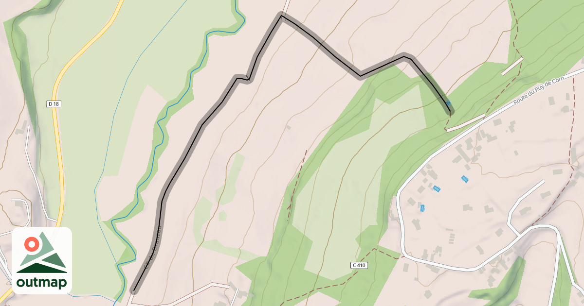 Map of CR du Drauzou