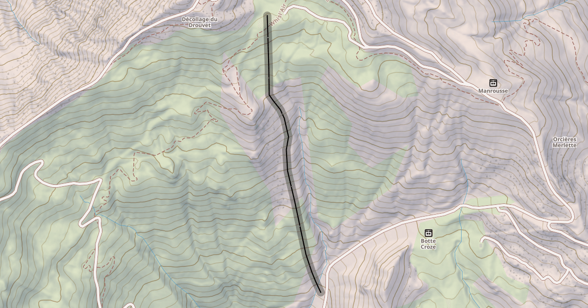 Map preview of Les Portettes