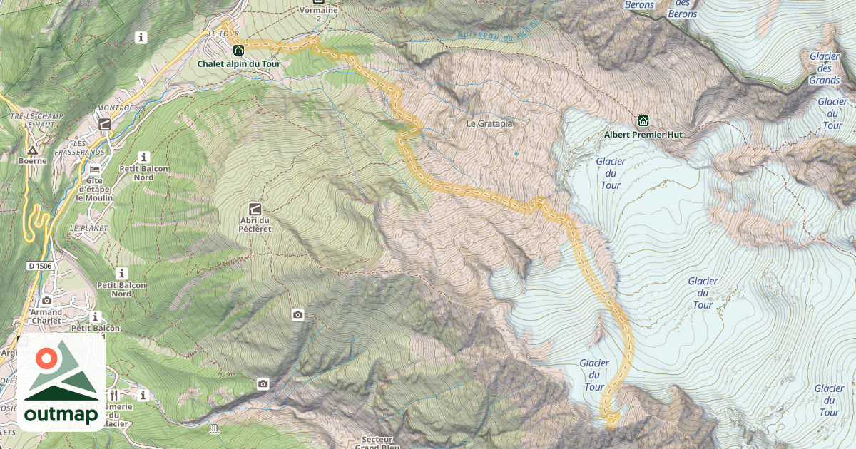Map of Col du Passon — Le Tour