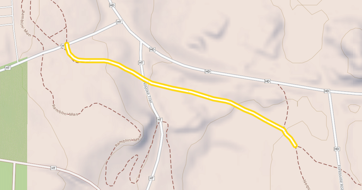 Map preview of Noquemanon Trail