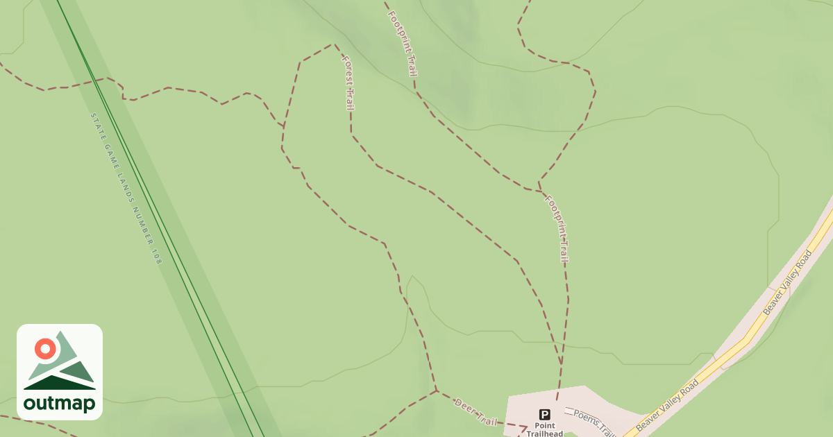 Map of Prince Gallitzin State Park Trails