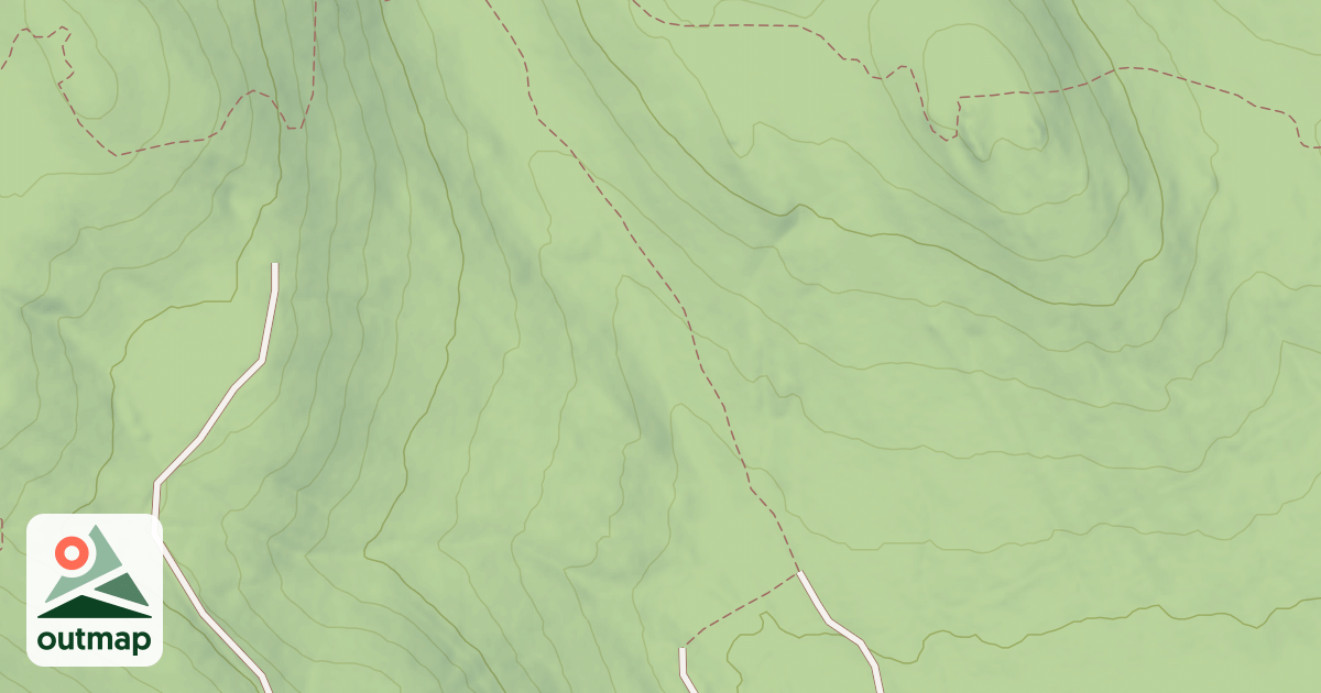 Map of Thomas Mountain