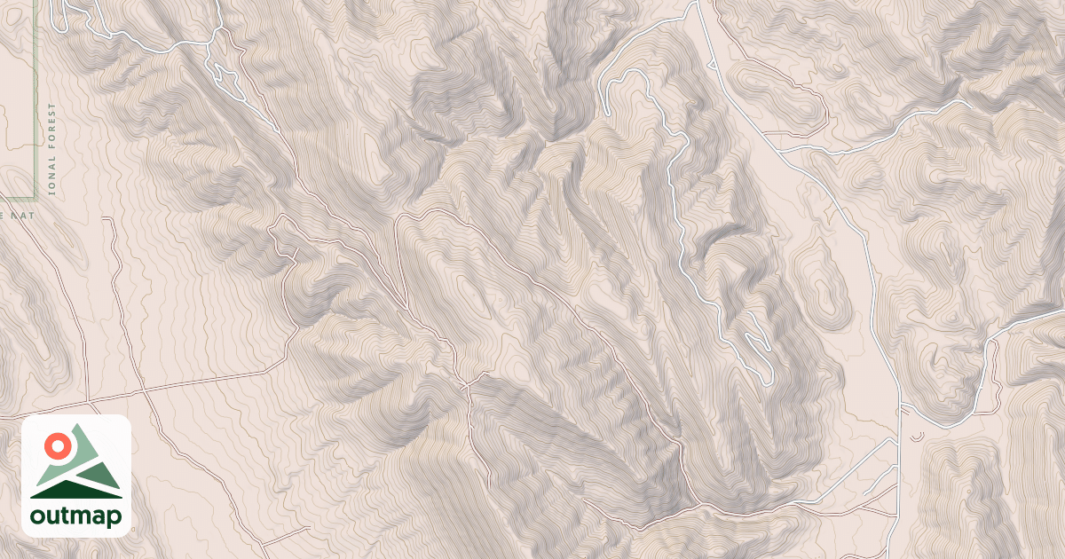 Map of MAYBE CANYON