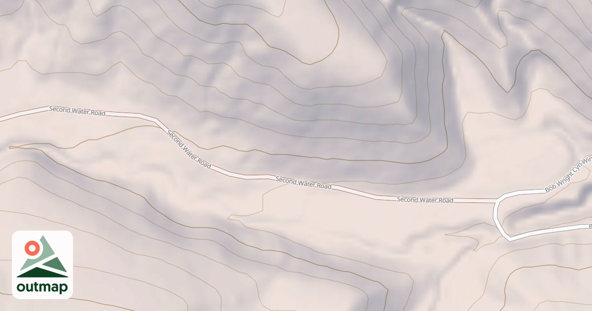 Map of SECOND WATER