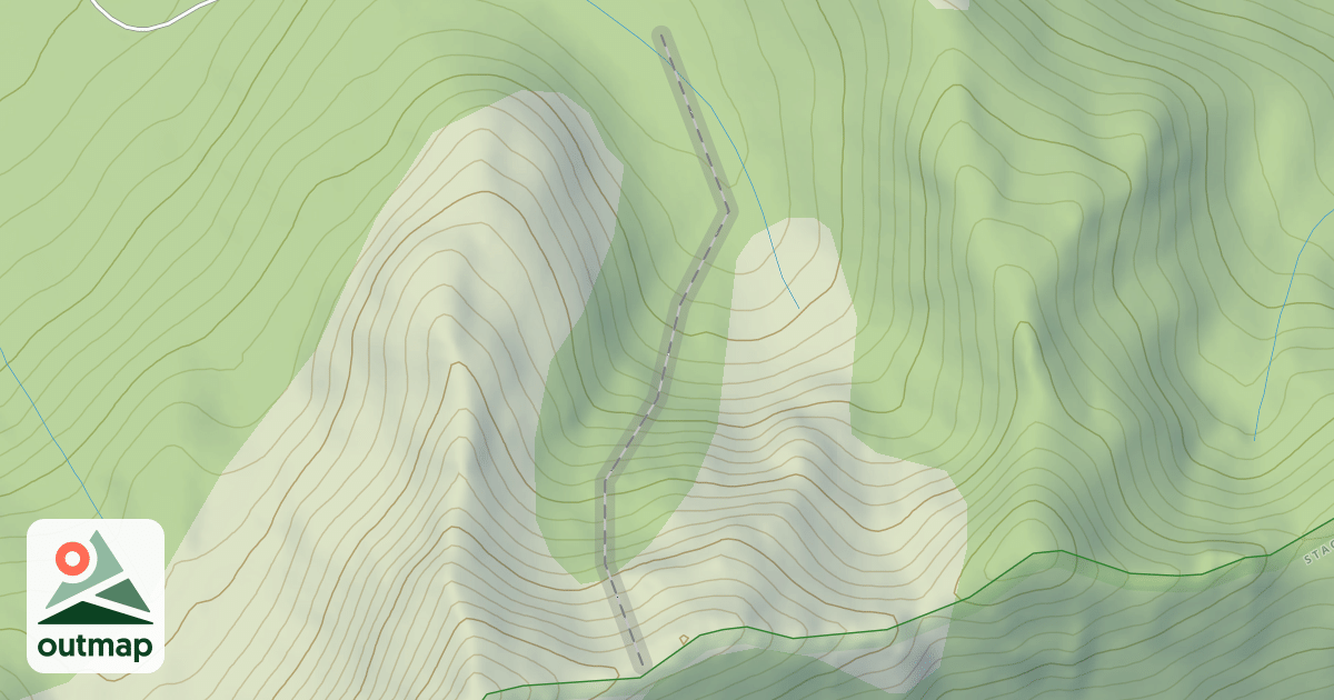 Map of Buzz's Ridge North