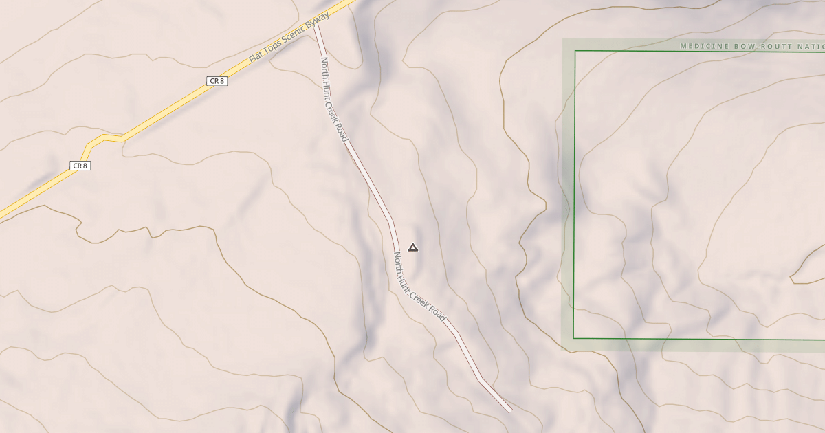 Map preview of NORTH HUNT CREEK