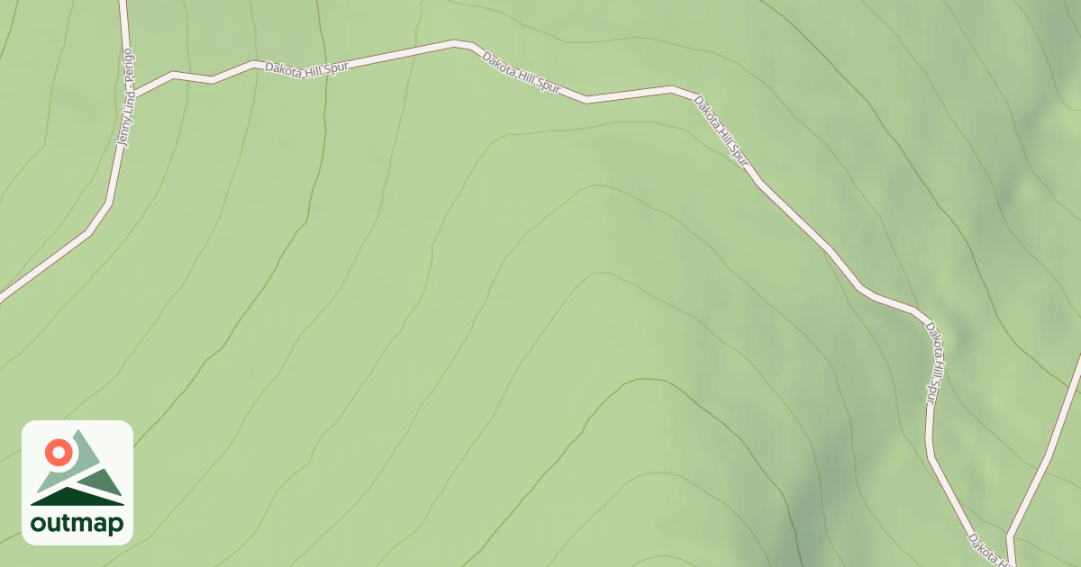 Map of DAKOTA HILL SPUR