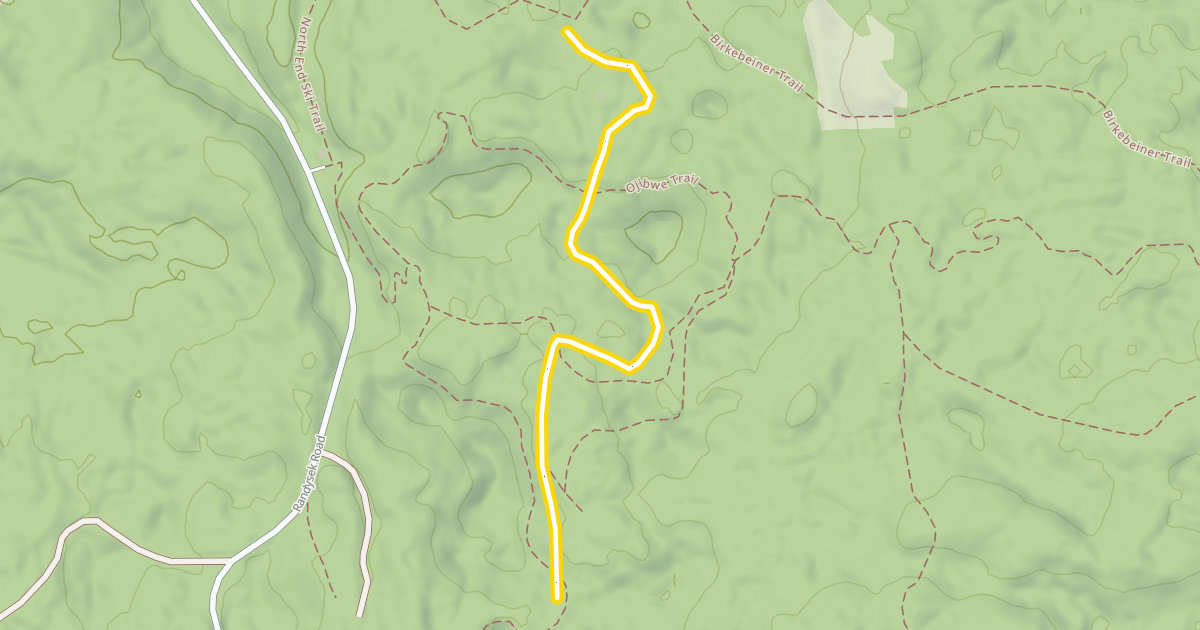 Map preview of North End Classic Trail