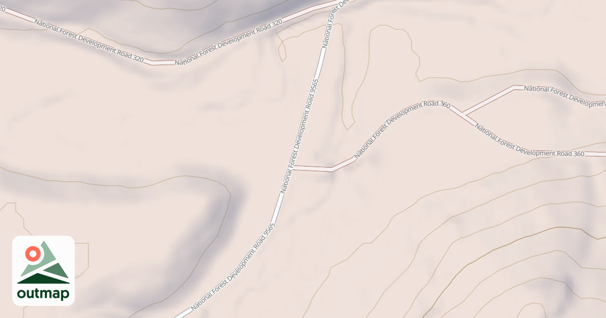Map of SOUTH DEADMAN FACE