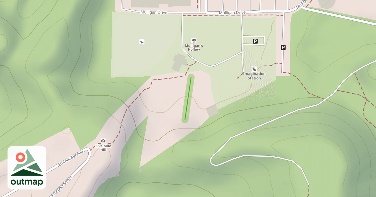Map of Big Pine Bunny Hill