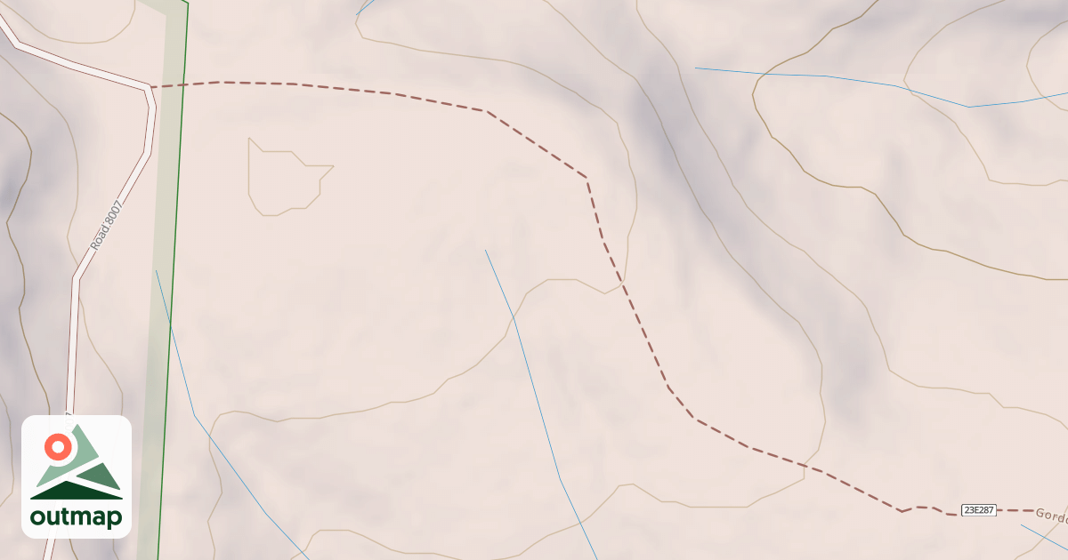 Map of BROWN'S MDW B SPUR