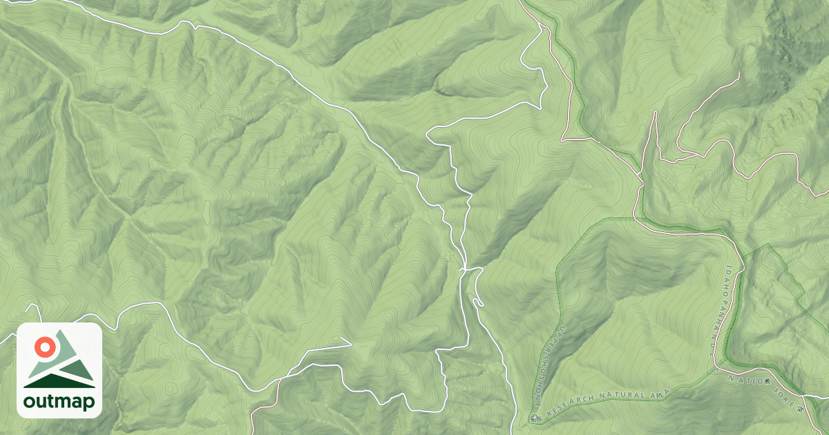 Map of DIVIDE PEAK