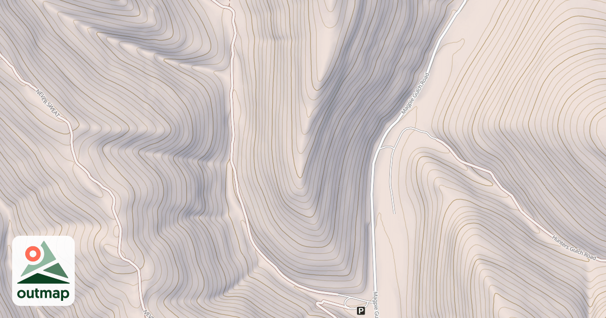 Map of NEVER SWEAT GULCH C1