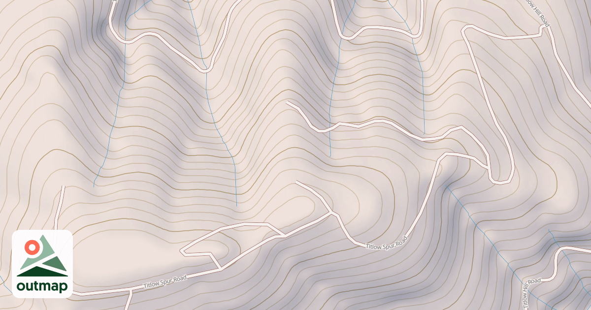 Map of TITLOW SPUR