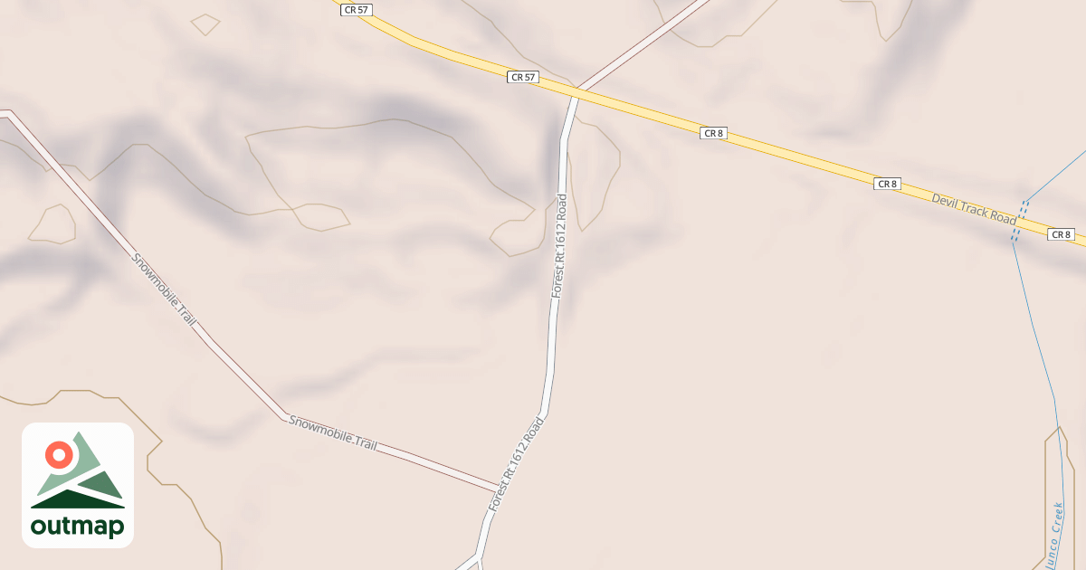 Map of DEVIL TRACK CAMPGROUND