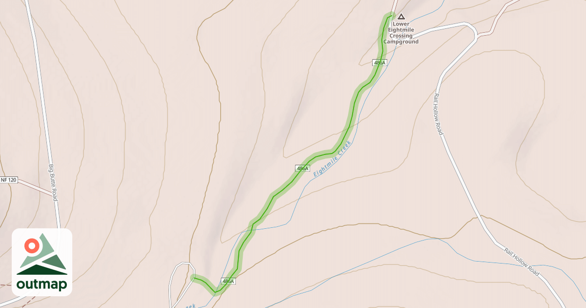 Map of Eight Mile Interpretive Trail
