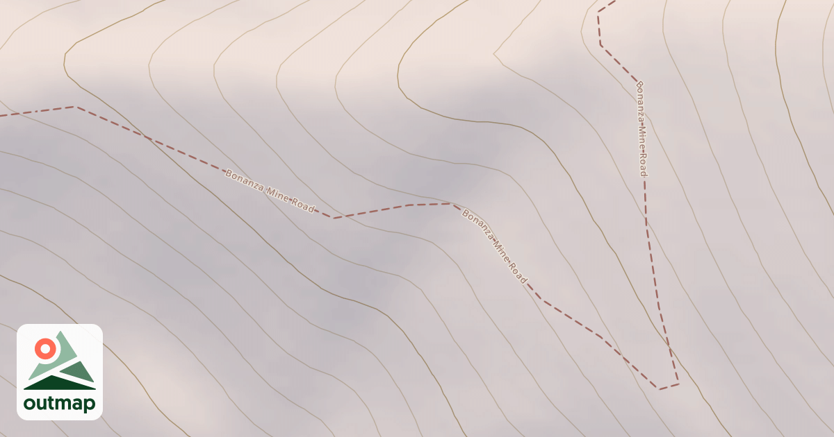 Map of Bonanza Mine Trail