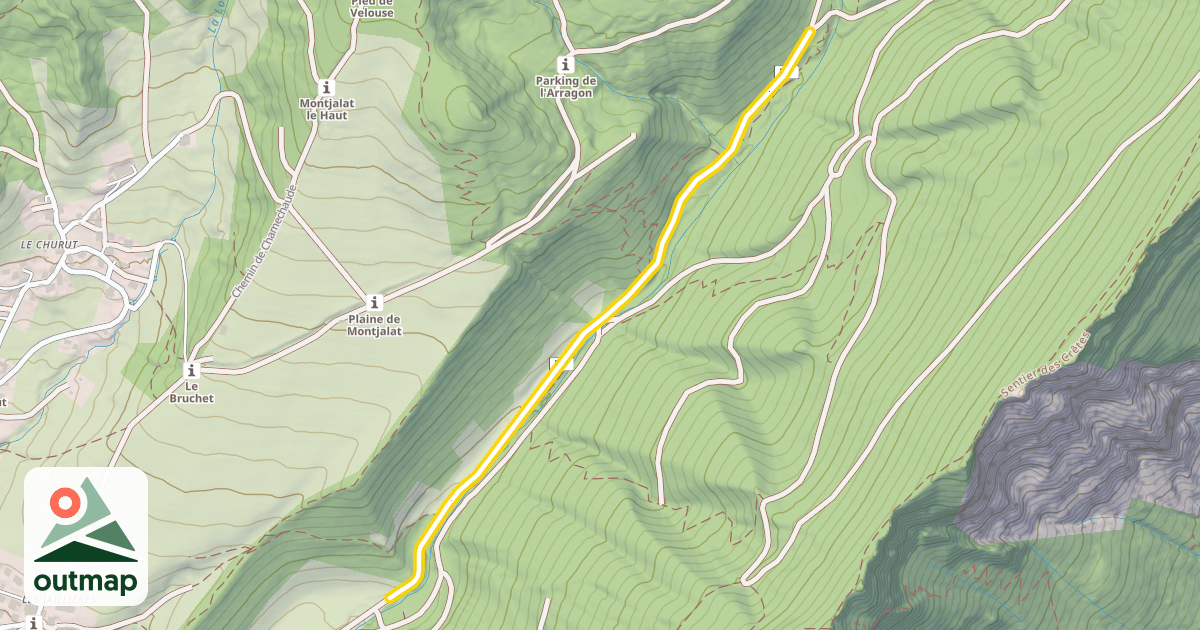 Map of Chemin de l'Émeindras