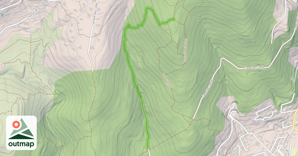 Map of Les Lombardons